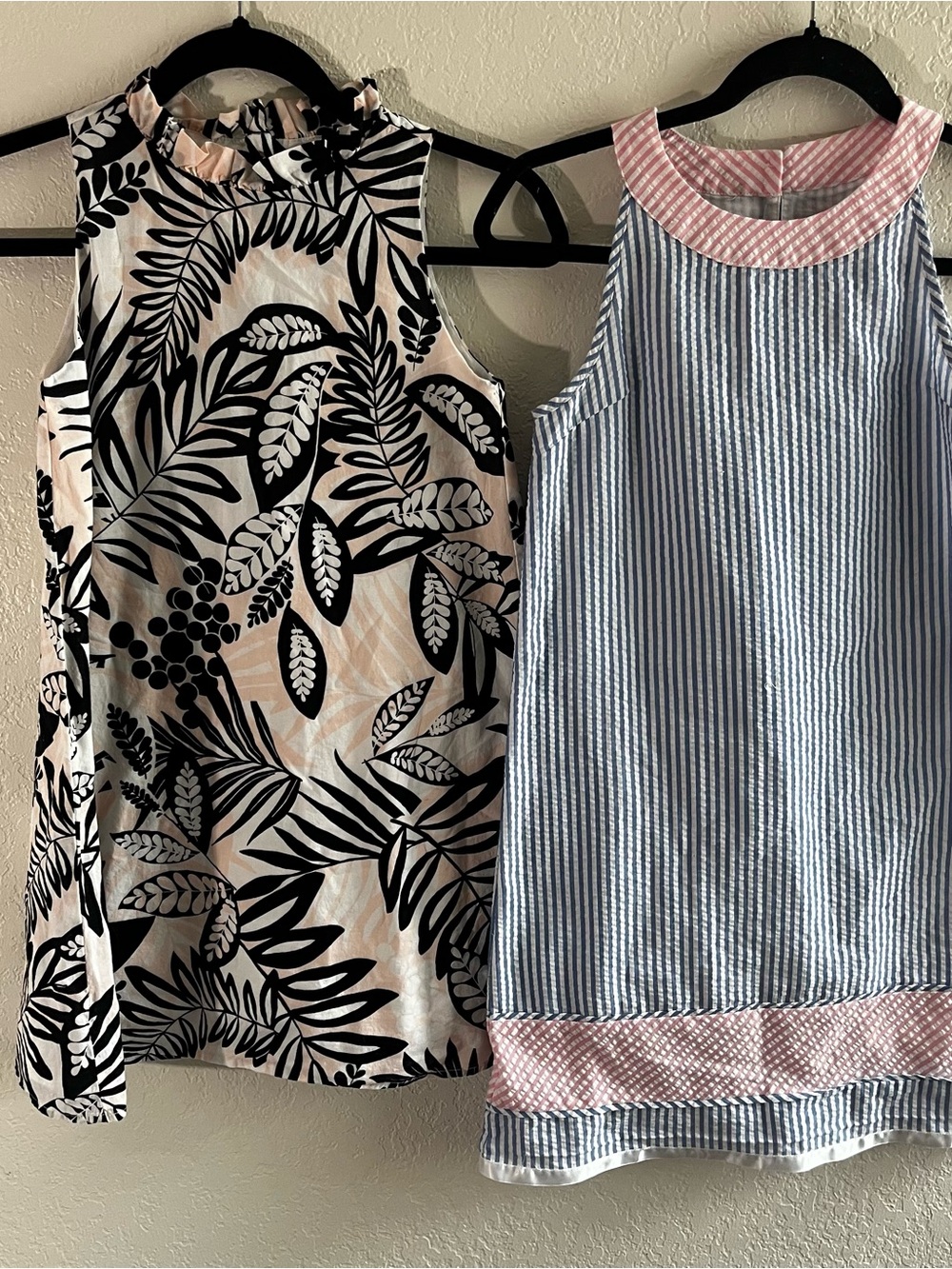 Janie & Jack Vinyard Vines Tunic Floral & Seersucker Dresses Girls’ Sz 10